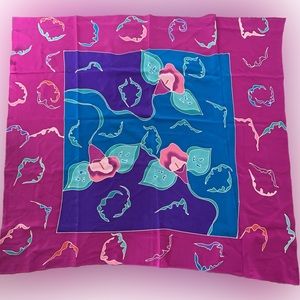 Vintage 80s silk scapes - Gem